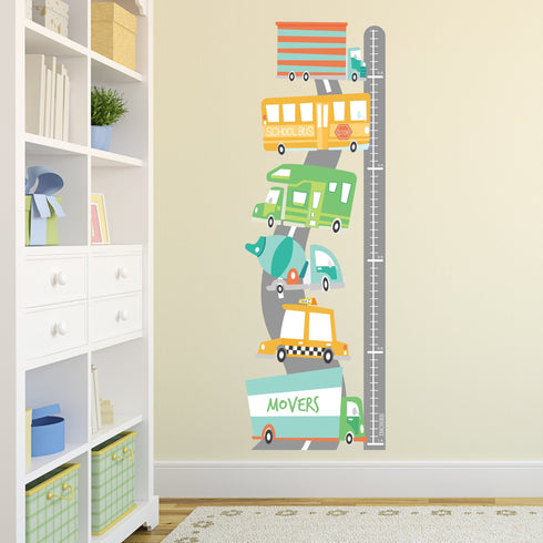 Transport Vehicles - Height Chart Sticker